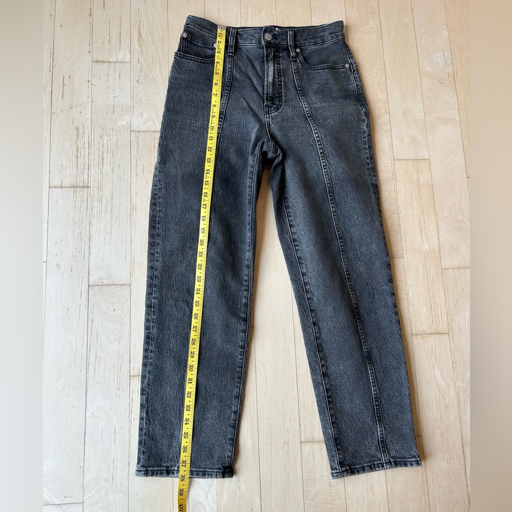 Madewell The Perfect Vintage Straight Jean in Meaford Wash: Seamed Edition Sz 26 - Picture 7 of 16